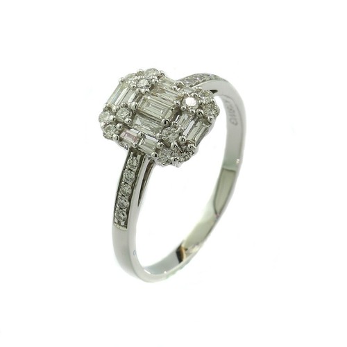 Bague avec diamant brillants - avec,
