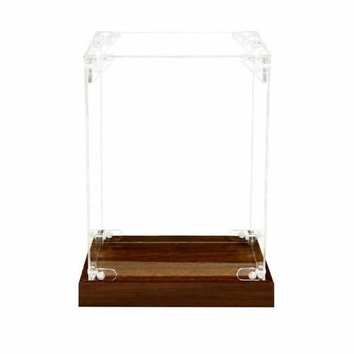 Vitrine avec socle bois - avec,