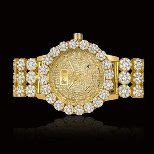 Real diamond yellow - diamond, gold