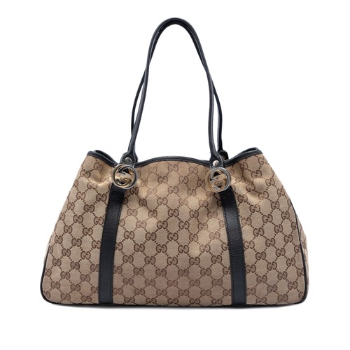 Gucci toile twins cabas - gg,