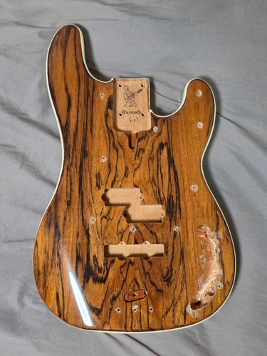 Warmoth bass body - body, zebrawood