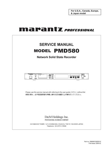 Service manuel instructions - service, d'instructions