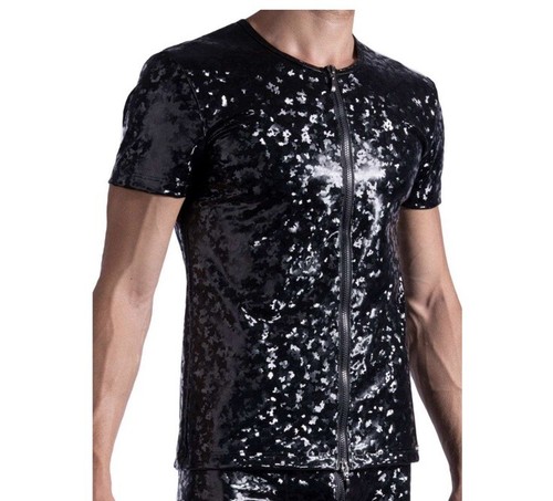 Tee shirt homme zippé sexy - shirt,