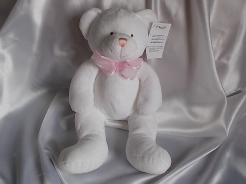 Doudou peluche ours - , blanc