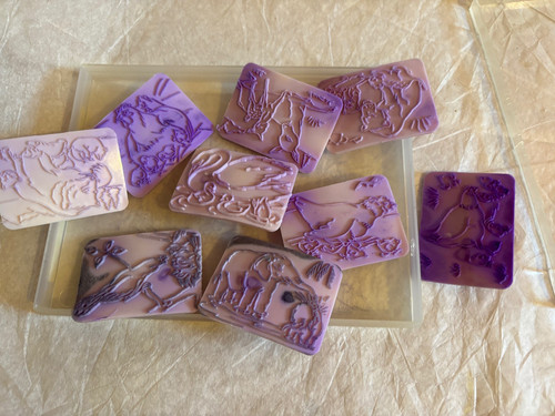 Lot anciens tampons scolaire - lot,