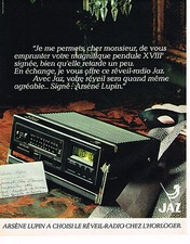 PUBLICITE ADVERTISING 044   1981   JAZ   radio-réveil