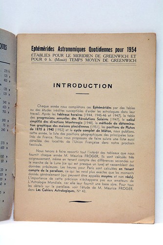 Froger ephemerides - froger,