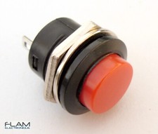 Interrupteur 13mm bouton poussoir momentané 2 broches AC/DC switch button 2 pins