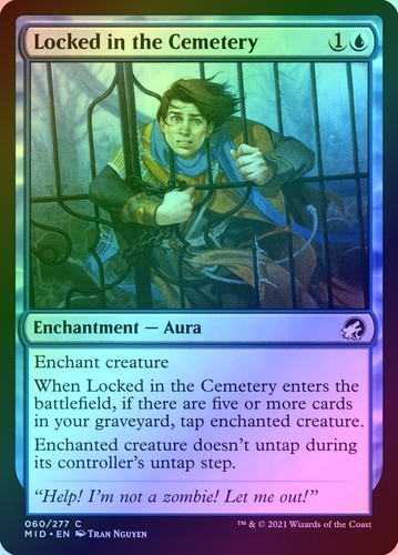 Locked the cemetery foil - locked,