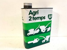 Ancien Bidon d'huile BP Agriculture 2 temps collection Garage