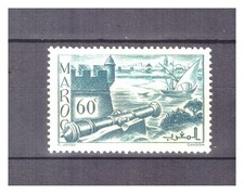 MAROC  . N °  175 .     60 c   BLEU -  VERT   NEUF    *  .   SUPERBE .