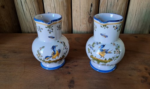 Paire pichets lait decor - pichets,