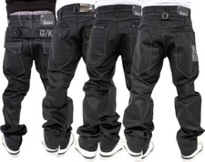G King Homme Enduit Noir Jean