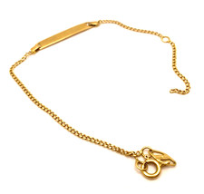 Bracelet chaine jaune 18 - chaine,