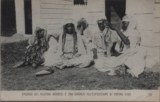 Zoo humain, les villages oranais et sud-oranais, les femmes, Turin, 1902 Carte p