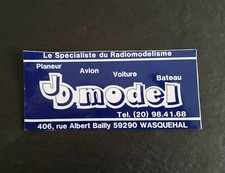 Autocollant / sticker JD Model radiomodelisme, planeur, avion, voiture, bateau 2