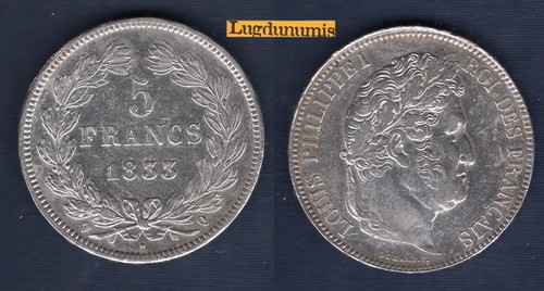 Francs 1833 perpignan ttb - 5,