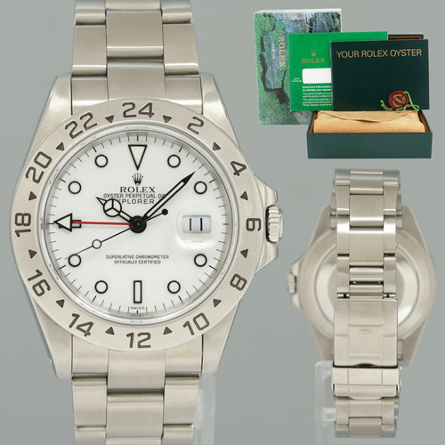 1999 rolex explorer white - rolex,
