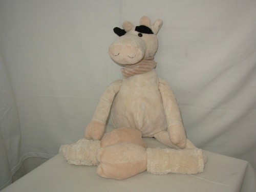 Peluche doudou vache - doudou, beige"