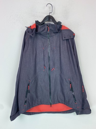 Fat face grey pinstripe hooded - face,