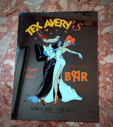 Vintage cadre miroir tex avery - cadre,