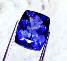 Naturel Tanzanite Bleue 8.50+CT Ample Pierres Précieuses Coussin Forme Certifié