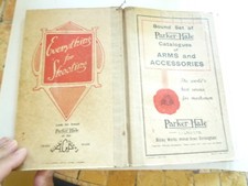 BOUND SET OF PARKER HALE CATALOGUES OF ARMS AND ACCESSORIES BISLEY WOR 1937 1938