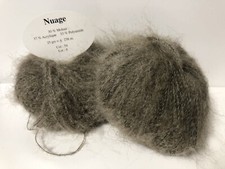 Lot De 5 pelotes De Laine Mohair Taupe 54 kid mohair/ fabriqué en France