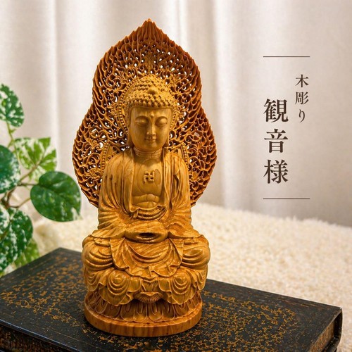 Wood carving kannon - carving,