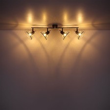 Spotlampe Plafonnier Projecteur Mobile Lampe De Chambre Industrielle 4 Flammes