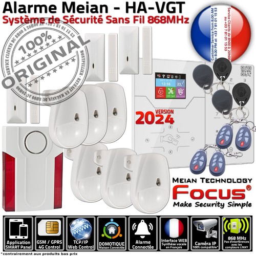 Alarme connectée meian pour - alarme,