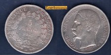 5 Francs 1852 A Paris TB III Louis Napoléon Bonaparte 2ème République 1848  1852