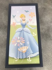 Tableau Encadré CENDRILLON Princesse Disney 52x26 Cm MDF 20 mm