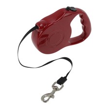 Laisse retractable pour chien <15 kg 5 m rouge