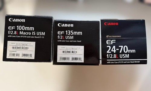 Canon efl lens - 3, piece