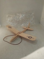 ANCIEN JOUET AVION US CREATION A LAMOTHE EN BOIS
