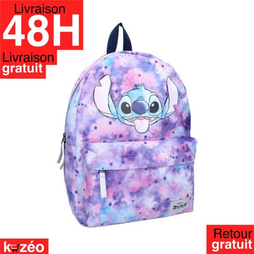 Sac dos stitch violet fille - stitch,