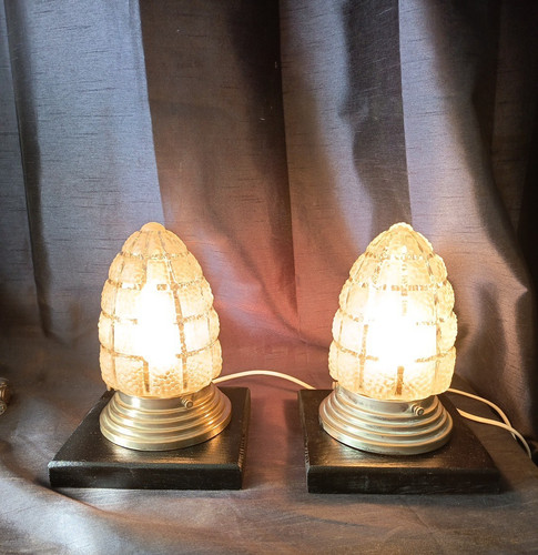 Ancienne paire lampe - de,