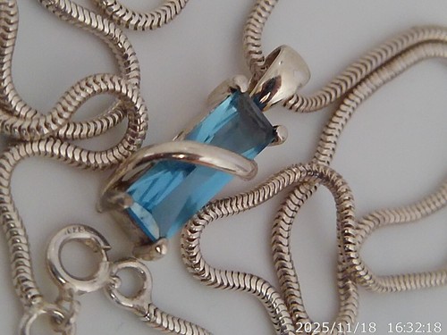 Collier pendentif argent - et,