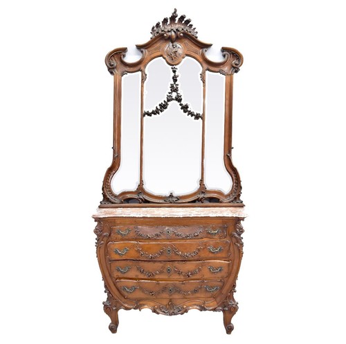 Commode coiffeuse baroque - , en