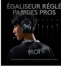 Casque Gamer Logitech G PRO X  Micro Gaming Esport PC/PS/Xbox/Nintendo