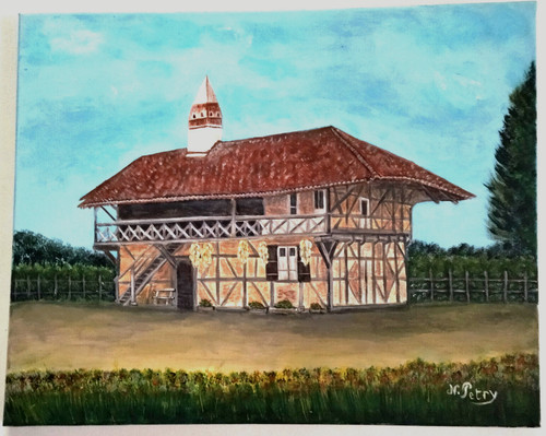 Tableau maison bressane bresse - maison,