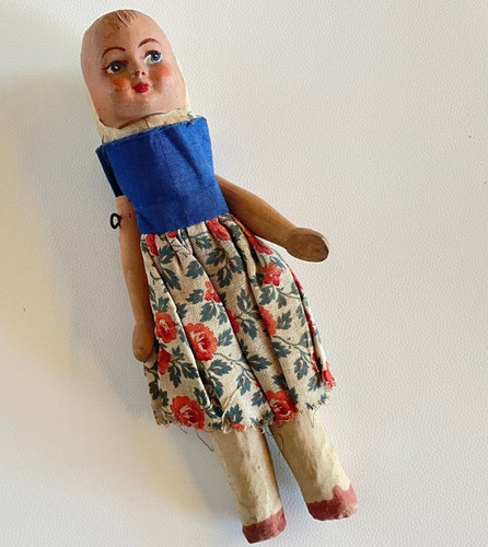 Poupee ancienne tissus avec - poupee, en