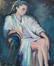 Jacques GAUTHERIN (1929-1997) HsP 41x33cm  École de Paris Jeune Peinture