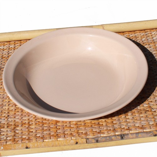 Plat creux rose poudré digoin - plat,