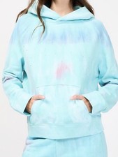 Sweat Bleu Clair Rose Tie Dye