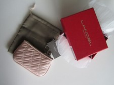 Lancel pink leather pouch - pink,