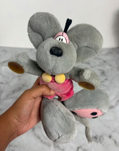 Peluche diddl gris salopette - peluche,