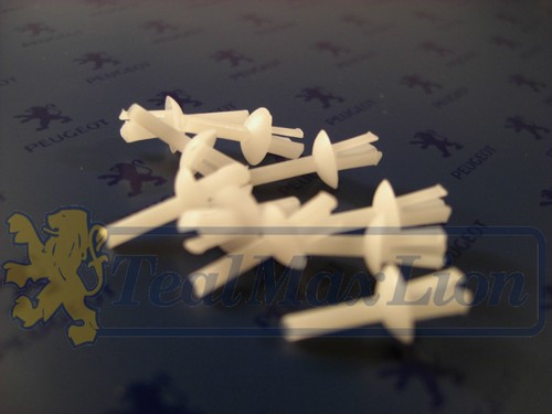 Jeu rivets 5 mm blancs - rivets, 3,5