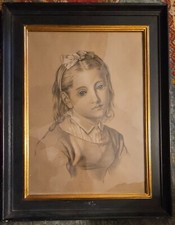 portrait jeune fille fin XIXème siècle